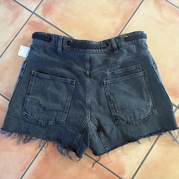 New!! We The Free People Moxie Barrel Shorts Night Hawk - Picture 4 of 6